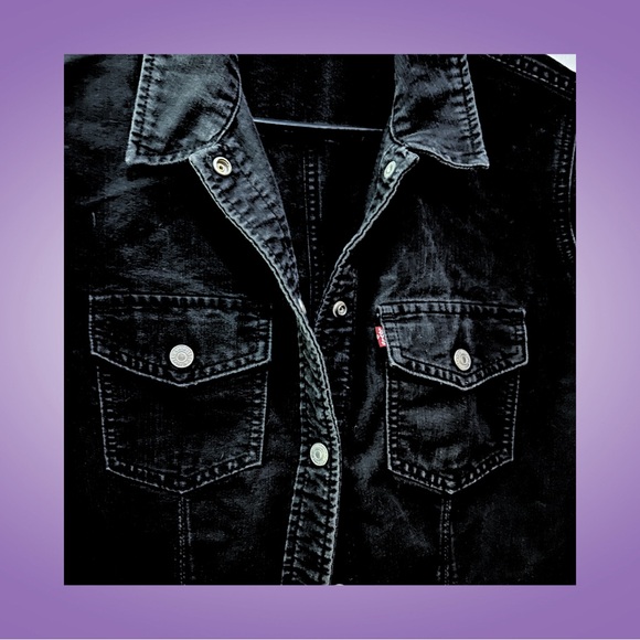 Black Long Levi’s Jacket - Picture 2 of 2